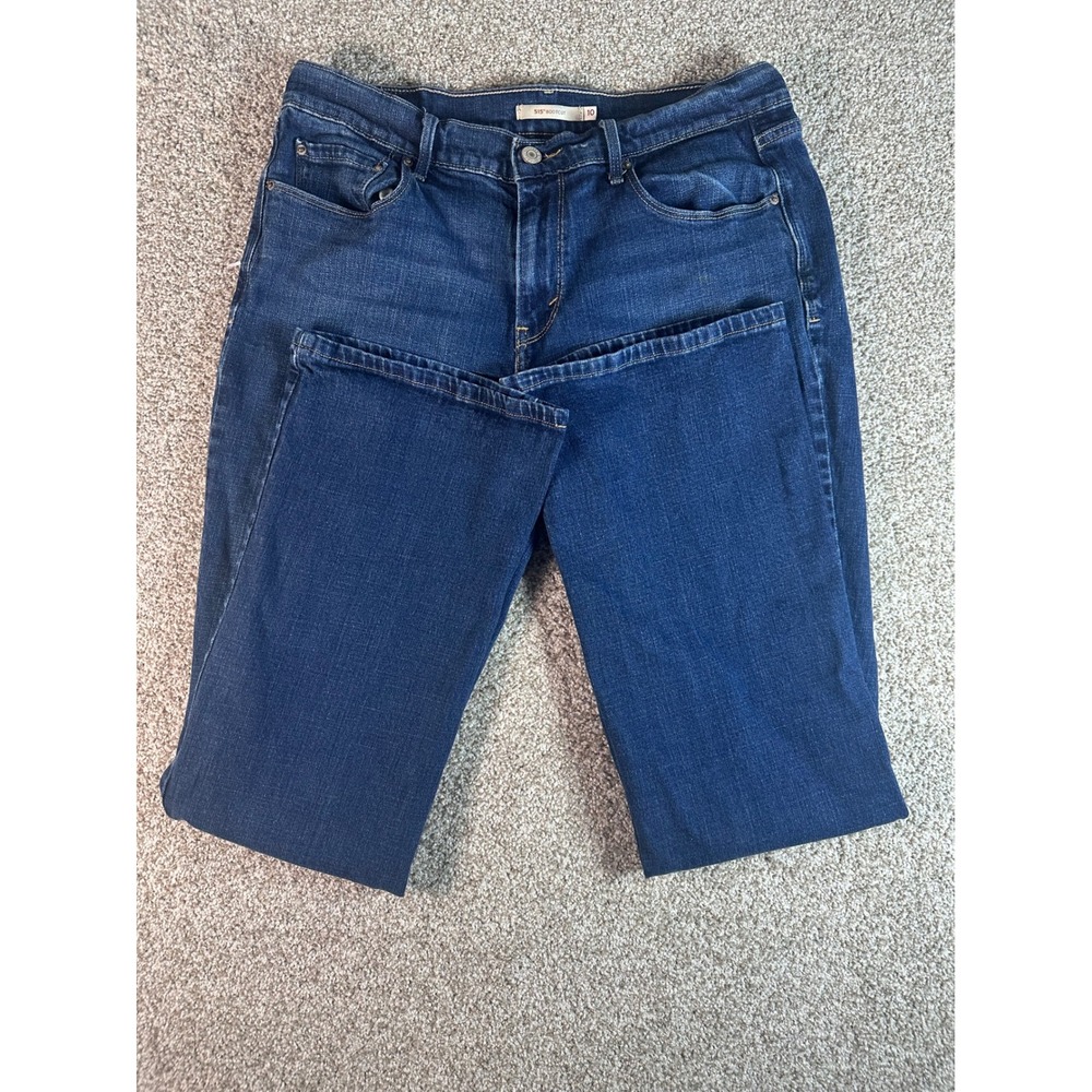 Levis 515 Bootcut Jeans Womens 10M Medium Wash Blue Mid Rise Stretch Denim